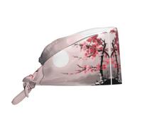 Cappello Da Cuoco Bamboo And Cherry Flowers Tree Zen Cappellino Da Chef Elastico Cappelli Da Cuoco Traspirante Bandana Per Cucina Grigliare Ristorante