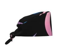 Cappello Da Cuoco Beautiful Pink Blue Crescent Moon Pattern Bandana Elastico Cappello Da Chef Traspirante Cappelli Da Cuoco Per Grigliare Ristorante Catering