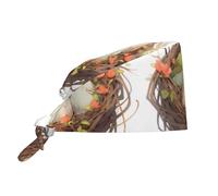 Cappello Da Cuoco Birds In The Flower Nest Pattern Cappelli Da Cuoco Vintage Bandana Elastico Cappello Da Chef Per Cucina Grigliare Ristorante