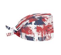 Cappello Da Cuoco Britain Flag Splash Art Cappelli Da Cuoco Vintage Cappello Da Chef Elastico Bandana Per Ristorante Cucina Catering