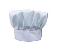 Cappello da Cuoco,Cappello da Cuoco Unisex,con Elastico Regolabile, Regolabile Cappelli da Chef,Chef Cappello per Cucina,Casa,Ristorante,Scuola Mensa,Bar,Caffetteria e Hotel,Bianco,1 Pezzo