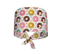 Cappello Da Cuoco Colorful And Delicious Doughnuts Cappello Da Chef Regolabile Bandana Traspirante Cappellino Da Chef Per Grigliare Catering Ristorante