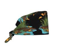 Cappello Da Cuoco Dead Leaves On The Swamp Cappelli Da Cuoco Elastico Cappello Da Chef Traspirante Cappellino Da Chef Per Catering Ristorante Cucina