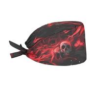 Cappello Da Cuoco Gothic Flame Skull Cappelli Da Cuoco Vintage Cappellino Da Chef Elastico Bandana Per Cucina Grigliare Ristorante