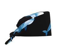Cappello Da Cuoco Little Dolphin Heading The Ball Pattern Cappello Da Chef Elastico Bandana Vintage Cappellino Da Chef Per Grigliare Catering Ristorante