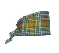 Cappello da Cuoco O'Brien Clan Tartan Irish Plaid Cuffietta Chirurgica Elastico Cappellino da Chef Traspirante Cappello da Chef per Cucina Ristorante Catering
