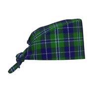 Cappello da Cuoco Old Scottish Clan Douglas Tartan Plaid Cappello da Chef Elastico Cuffietta Chirurgica Vintage Cappelli da Cuoco per Uomo/Donna Ristorante Catering