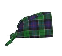 Cappello da Cuoco Scottish Clan Leslie Hunting Tartan Plaid Cappelli da Cuoco Soft Cappellino da Chef Elastico Bandana per Catering Ristorante Uomo/Donna