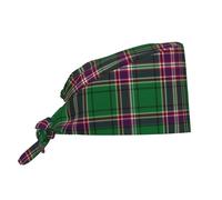 Cappello da Cuoco Scottish Clan MacFarlane Hunting Tartan Plaid Cappello da Chef Traspirante Cappellino da Chef Elastico Cuffietta Chirurgica per Cucina Uomo/Donna Catering