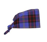 Cappello da Cuoco Scottish Clan Rutherford Tartan Plaid Cuffietta Chirurgica Elastico Cappello da Chef Traspirante Cappelli da Cuoco per Catering Cucina Ristorante