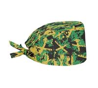Cappello Da Cuoco Splash Art Jamaica Flag Cappelli Da Cuoco Elastico Cappello Da Chef Traspirante Bandana Per Grigliare Catering Ristorante