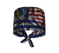 Cappello da Cuoco Uruguay America Flag Cappelli da Cuoco Traspirante Cuffietta Chirurgica Elastico Cappellino da Chef per Uomo/Donna Catering Cucina