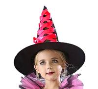 Cappello da di Halloween per ragazze | Costume da da favola per ragazze | Scopa per cappello da per giochi di ruolo, cosplay, feste in costume, feste a tema, sfilate