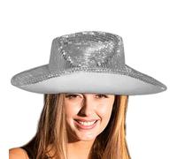 Cappello da discoteca | Cappello da discoteca con paillettes - Splendido cappello divertente per feste di addio al celibato, forniture per feste, bar, donne, feste, club, uomini
