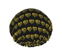 Cappello da doccia riutilizzabile con stampa di girasole Blessed to Be Called, copricapo a doppio strato per spa e salone, grande fascia per capelli