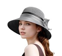 Cappello da Donna a Tesa Larga Elegante per Matrimonio e Cerimonia, Estivo in Paglia Naturale per Protezione Solare e Stile Raffinato, Ideale per Esterni e Occasioni Speciali