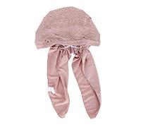 Cappello da donna alla moda Hijab cappello con cappello elasticizzato multicolore tinta unita musulmano hijab cappello cappello da baseball protettivo, rosa, Taglia unica