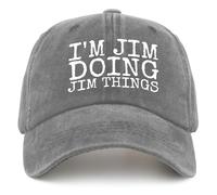 Cappello da Donna alla Moda in Rete con Scritta I'm Jim Doing Jim Things per L'Estate