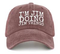 Cappello da Donna alla Moda in Rete con Scritta I'm Jim Doing Jim Things per L'Estate