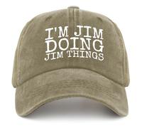Cappello da Donna alla Moda in Rete con Scritta I'm Jim Doing Jim Things per L'Estate