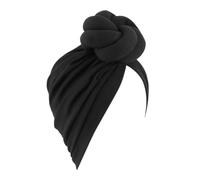 Cappello da donna con bandana, sciarpa per capelli, turbante, cappelli, copricapo (nero, taglia unica)