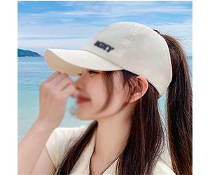 Cappello da Donna con Lingua D'Anatra, Berretto da Baseball, Mostra Il Viso, Piccolo, Mezzo Vuoto, può Essere Legato con Coda di Cavallo, Protezione Solare