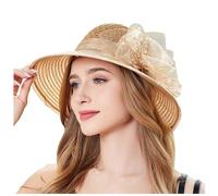 Cappello da donna con sole estivo, anti UV, in organza, per matrimonio, donna, chic ed elegante, capeline, a tesa larga, berretti, berretti e cappelli, Derby di cerimonia, cocktail party, Bob