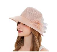 Cappello da donna con sole estivo, anti UV, in organza, per matrimonio, donna, chic ed elegante, capeline, a tesa larga, berretti, berretti e cappelli, Derby di cerimonia, cocktail party, Bob