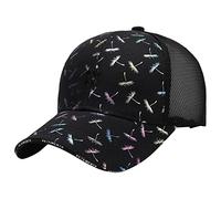 Cappello da donna con stampa di calore, parasole in rete traspirante, cappello da sole, cappello da baseball casual, visiera di emergenza, BK1, Taglia unica