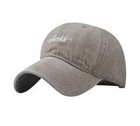 Cappello da donna con visiere stampato, regolabile, per esterni, traspirante, cappello da tennis, Beige, Taglia unica