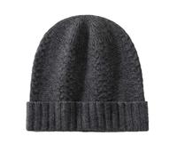 Cappello da donna in cashmere lavorato a maglia invernale caldo cappello tinta unita ispessito Beanie, 12, Taglia unica
