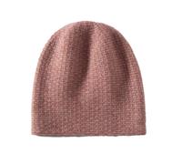 Cappello da donna in cashmere lavorato a maglia, morbido, invernale, casual, tinta unita, cappello da esterno, Pnnrk, Taglia unica