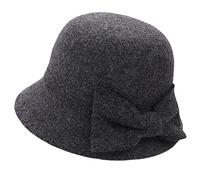 Cappello da Donna in Feltro, Anni '20, Cappello Cloche/Bombetta, Invernale, Elegante,Cappello per Chiesa
