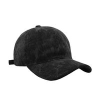 Cappello da donna in velluto a coste retrò giapponese con becco d'anatra - Cappello di protezione solare per uomini e donne, Nero , Taglia unica