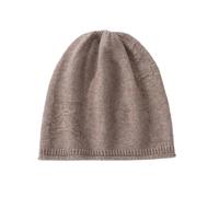 Cappello da donna lavorato a maglia in cashmere, per adulti, tinta unita, morbido berretto da esterno, 33, Taglia unica