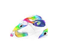 Cappello da donna per capelli lunghi con fascia elastica regolabile da lavoro per uomo Lavoro Testa Sciarpa 3D Cappelli colorati coniglietto cestino uova di Pasqua