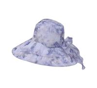 Cappello da donna per la primavera e l'estate a tesa larga cappello parasole da viaggio all'aperto cappello da pescatore cappello da sole alla moda cappello da basket, Viola, Taglia unica
