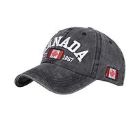 Cappello da donna regolabile Hip Hop Classic American Flag Embroidery Dad Hat with American Flag for Men and Women Trucker Hat Cap, Nero , Taglia unica