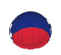 Cappello da donna riutilizzabile con orlo elasticizzato Bandiera del Venezuela Orgoglioso doppio Cuffia da a impermeabile Cuffia da bagno
