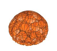 Cappello da donna riutilizzabile con orlo elasticizzato per capelli, giochi con la palla da basket, doppia cuffia da a impermeabile