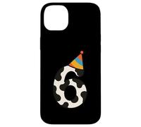 Cappello da festa con mucca Happy 6th Birthday 6 anni Bday Boys Girls Custodia per iPhone 14 Plus