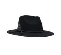 Cappello da gentiluomo in lana morbida unisex design perfetto per gli appassionati di moda e collezionisti cappello derby in lana multiuso, Nero , L