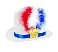 Cappello da giorno 'indipendenza, cappelli patriottici da uomo - Star Fourth of July Luglio Top Hat | Accessorio per sfilate di vacanze, pannolini di carnevale, accessorio per costume