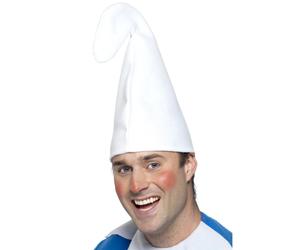 Cappello Da Gnome Bianco Fiaba E Libro Magico Costume Da Uomo Elegante Nuovo