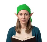 Cappello da gnomo con orecchie da elfo e fiabe, accessori | Set di costume da gnomo a punta, cappello da gnomo per Halloween, decorazioni per feste, morbido, per cosplay, Natale