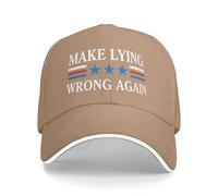 Cappello da Golf FDT 8647 con Scritta Rendi la menzogna sbagliata di n per protesta Politica da Uomo e da Donna. Cappellin