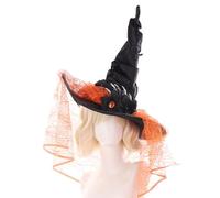 Cappello da Halloween | Acconciatura in pizzo appuntito - Cappello da costume da con osso di e , per ballo, eventi, feste, decorazioni, performance, porto