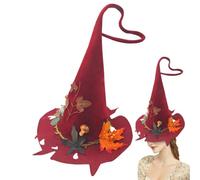 Cappello da Halloween cerchietto per feste in feltro con | Cappelli Strega Halloween Decorazione Per Camera Balcone Vacanze All'aperto Portico