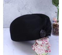 Cappello da hostess da donna Cappello da assistente di in lana di piume