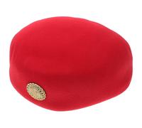 Cappello da hostess da donna rosso Cappello da assistente di in feltro